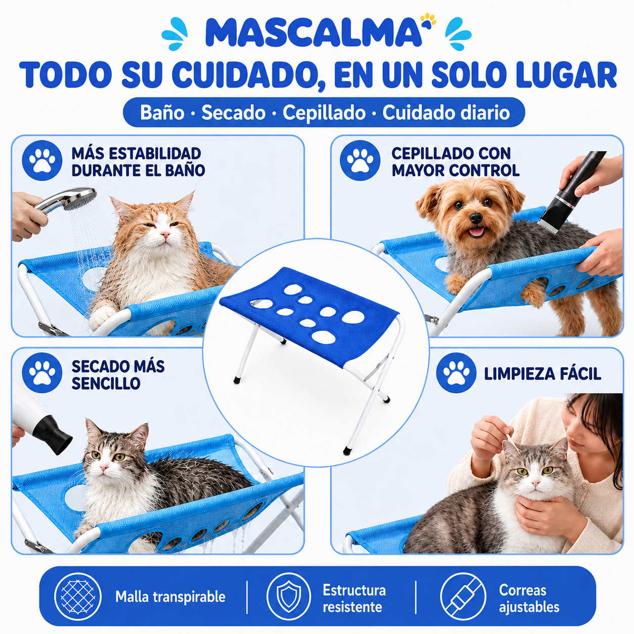 MASCALMA para el cuidado de perros y gatos